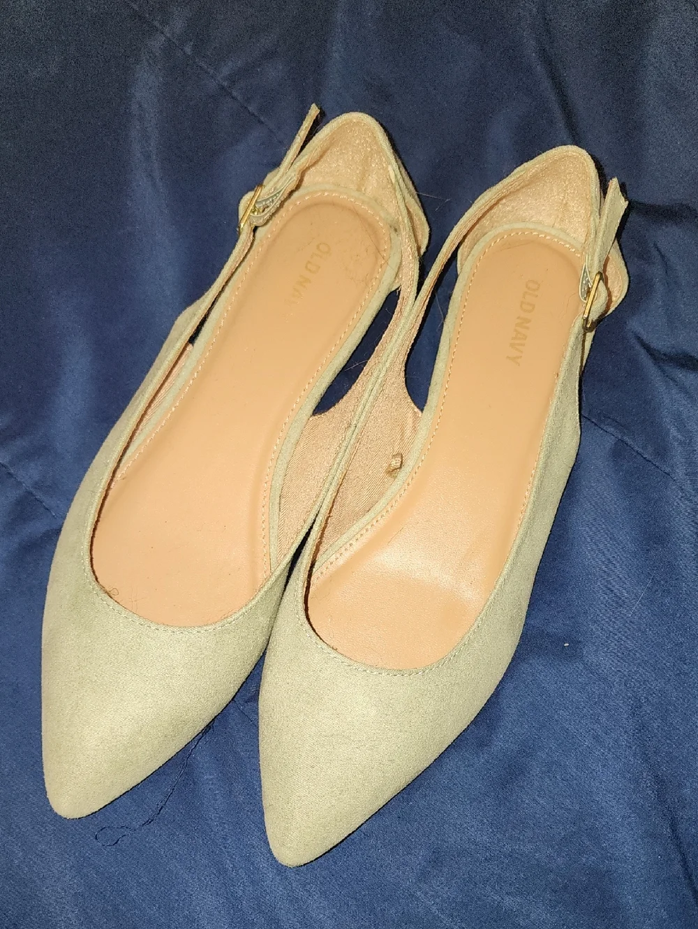 Old Navy Women's Pointed Slingback Flats in Sage Green - Picture 1 of 3